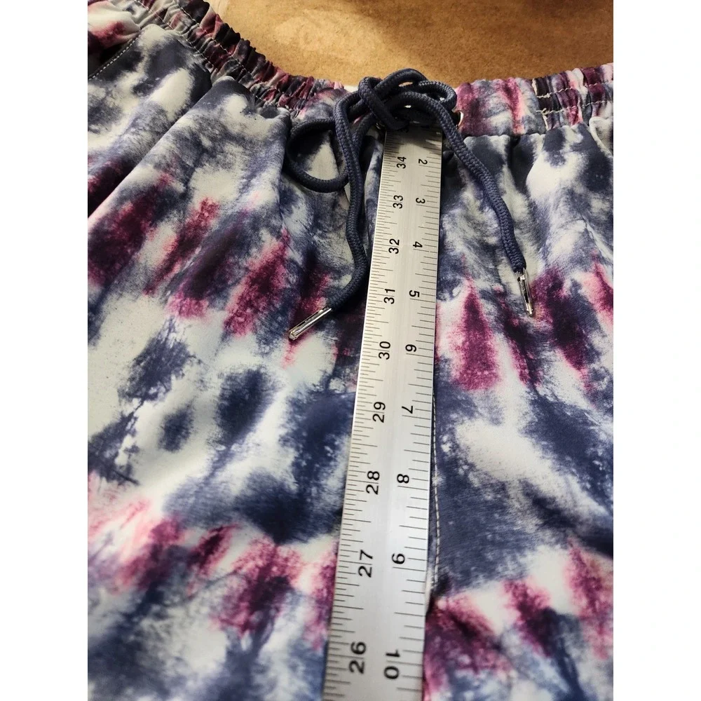 COVE‎ Men's Tie Dye Swim Trunks Shorts Elastic Waist Drawstring Pockets Size M